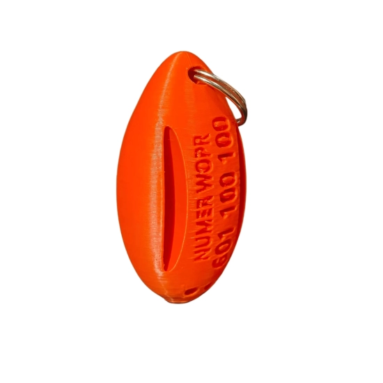 PŁYWAJĄCY BRELOK W KSZTAŁCIE BOI RATOWNICZEJ (13gram | personalizowany)